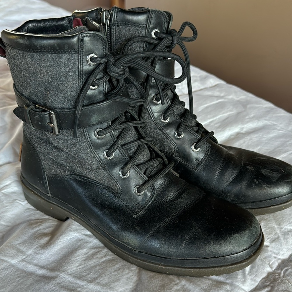 Ugg lace up boots size 8